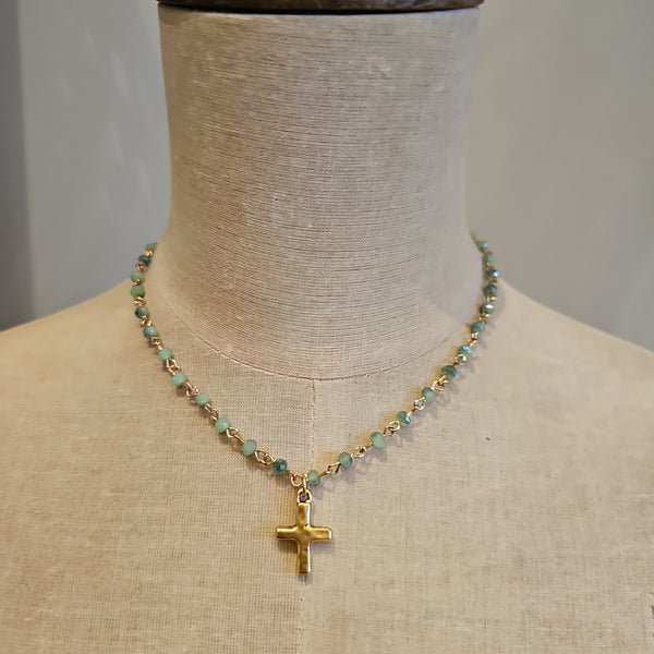 Hammered Cross Teal or Smoky