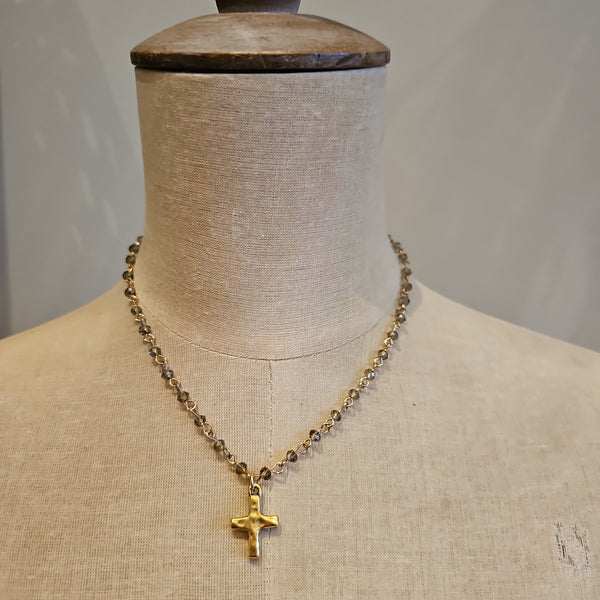 Hammered Cross Teal or Smoky