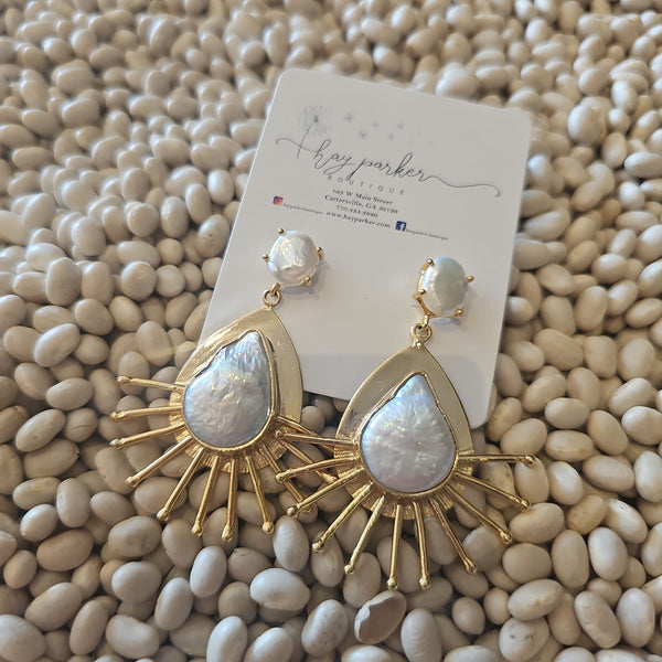 Starburst Pearls Earrings