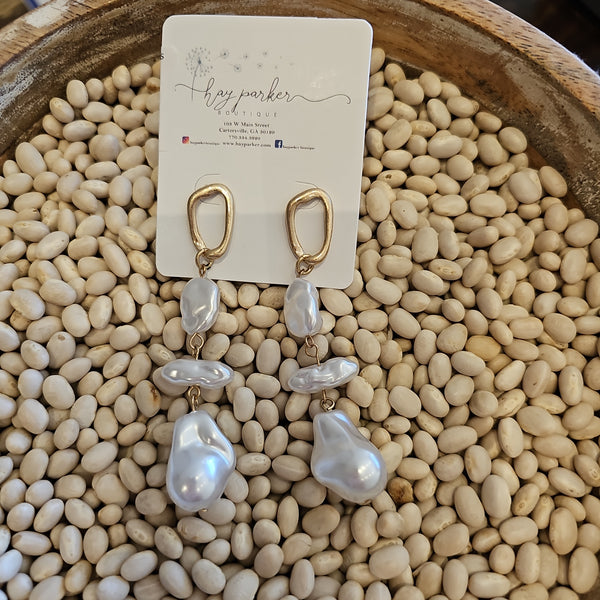 EP51159-001 Faux Pearl Earrings