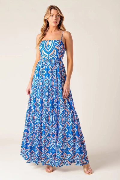 Blue Hawaii Maxi Dress