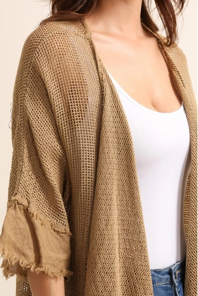 Gauze Cotton Cardigan