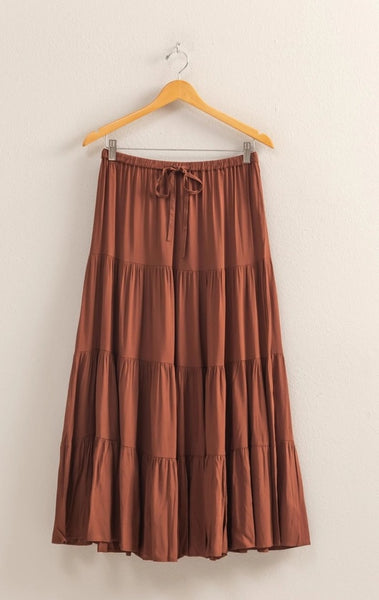 Coco Brown Maxi Skirt