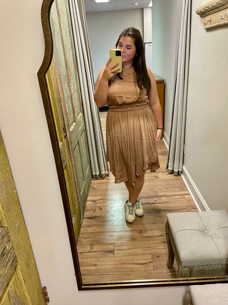 Blush Silk Dress