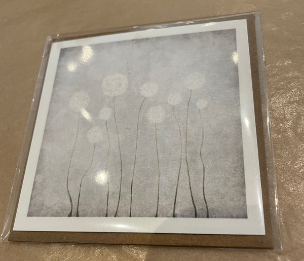 Mini Dandelion Puffs card
