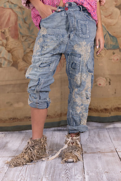 MP Lace Embroidered Miner Denims