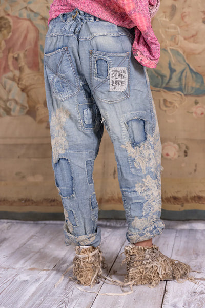 MP Lace Embroidered Miner Denims