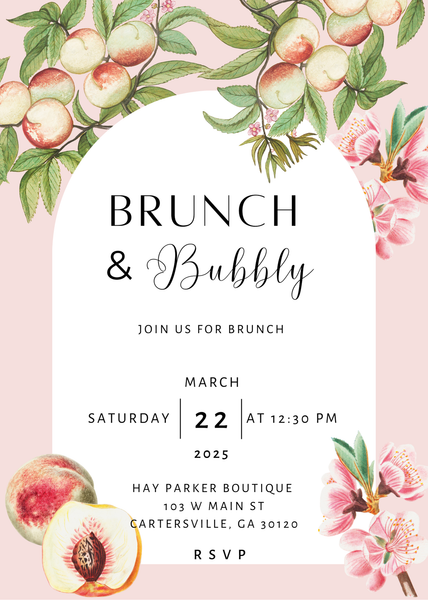 Saturday, March 22nd 12:30PM "Spring Brunch"