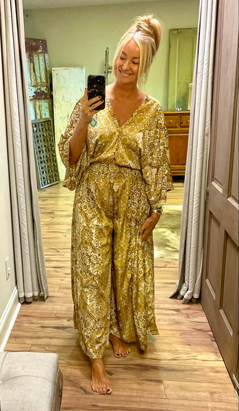 Stay Golden Paani Wideleg Jumpsuit