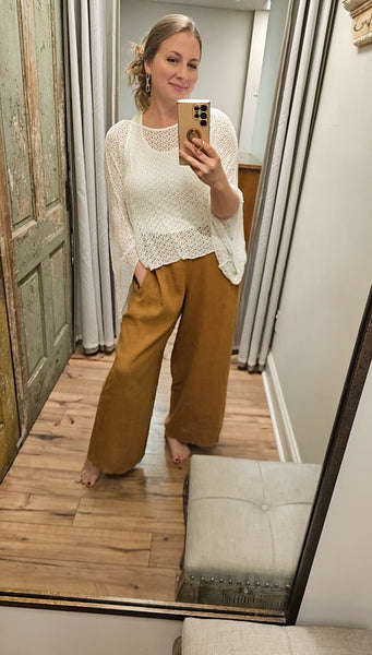 Linen Pant- Wideleg