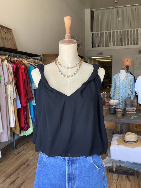 Black Twisted Tank