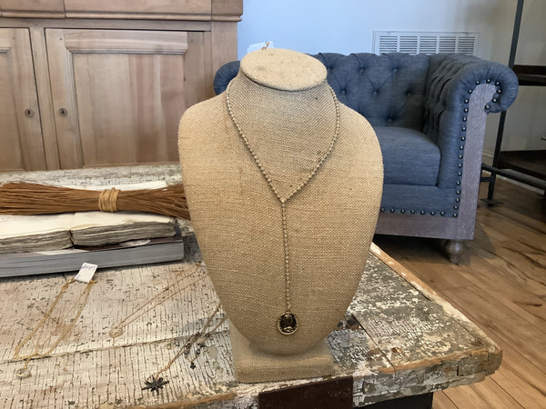 NN73614-001 Silver Coin Necklace