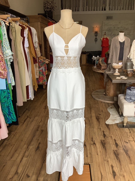 Lace Trim Maxi