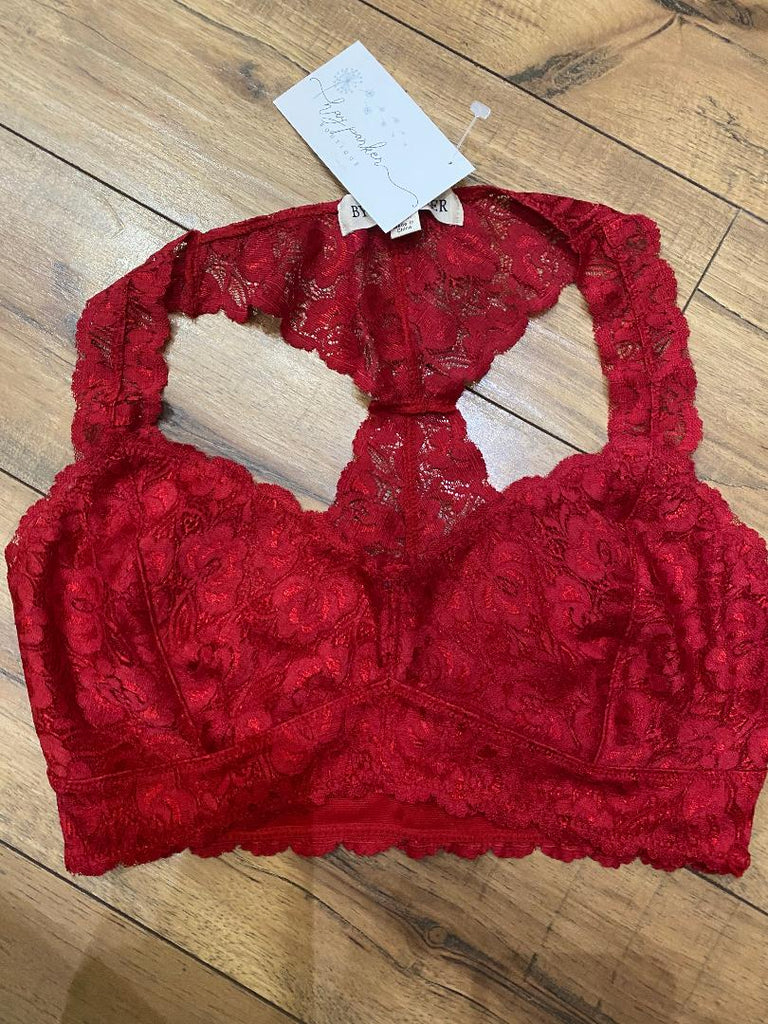 Red Lace Bralette