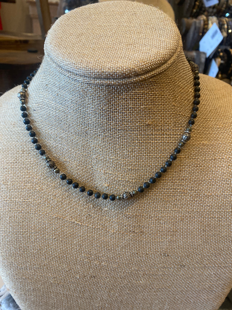 Black Crochet Necklace